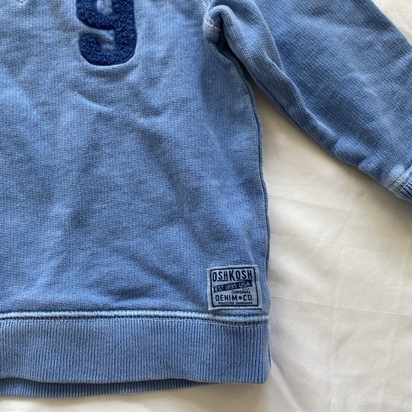 Oshkosh light blue distressed sweatshirt - Picture 4 of 5